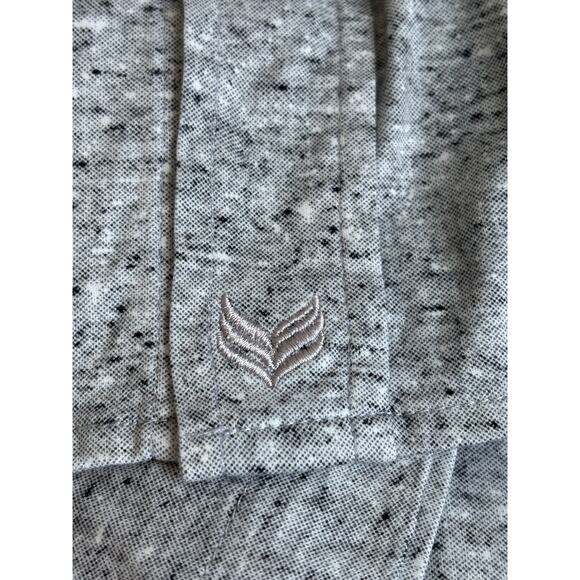 Buttercloth Mens Shirt Extra Large Gray Button Down Short Sleeve Golf Layer - Picture 2 of 8